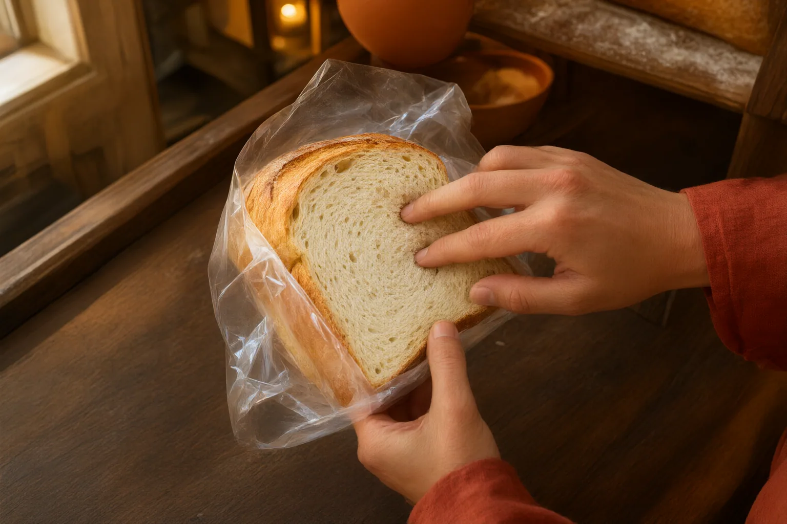 Editorial scene showing practical next steps for Bread Mold vs. Staling: What to Check Before Eating Packaged Bread