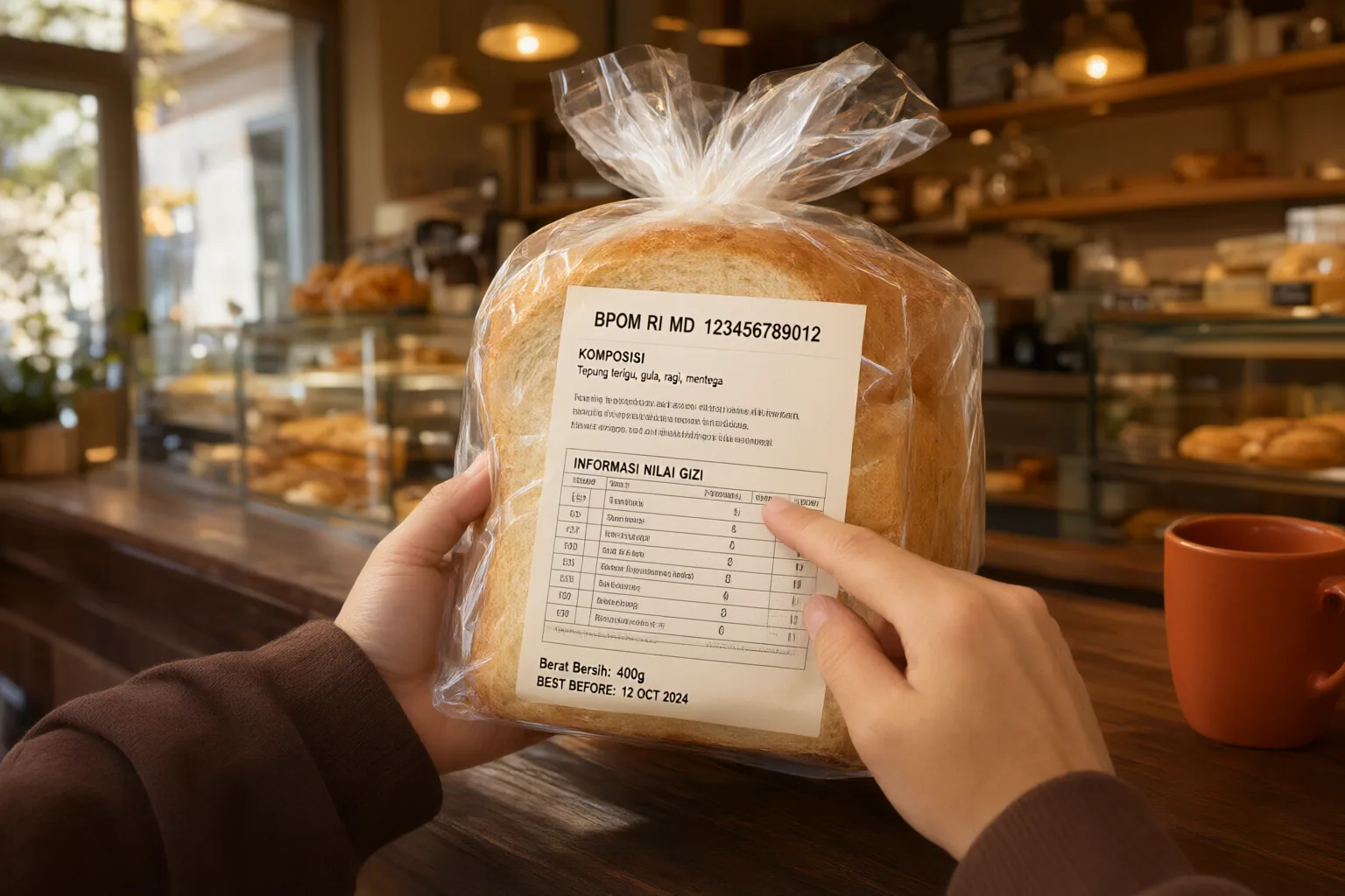 Editorial scene showing practical next steps for How to Check a BPOM Registration Code When Choosing Packaged Bread in Indonesia