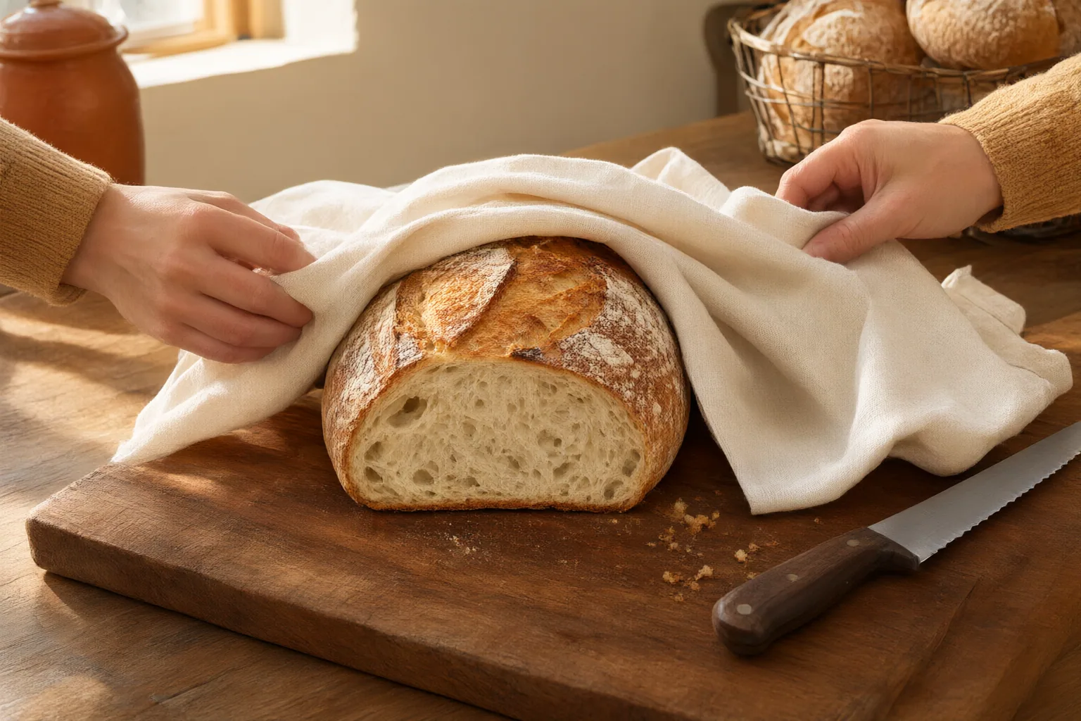 Editorial scene showing practical next steps for How to Store Fresh Bread at Room Temperature, in the Fridge, or in the Freezer