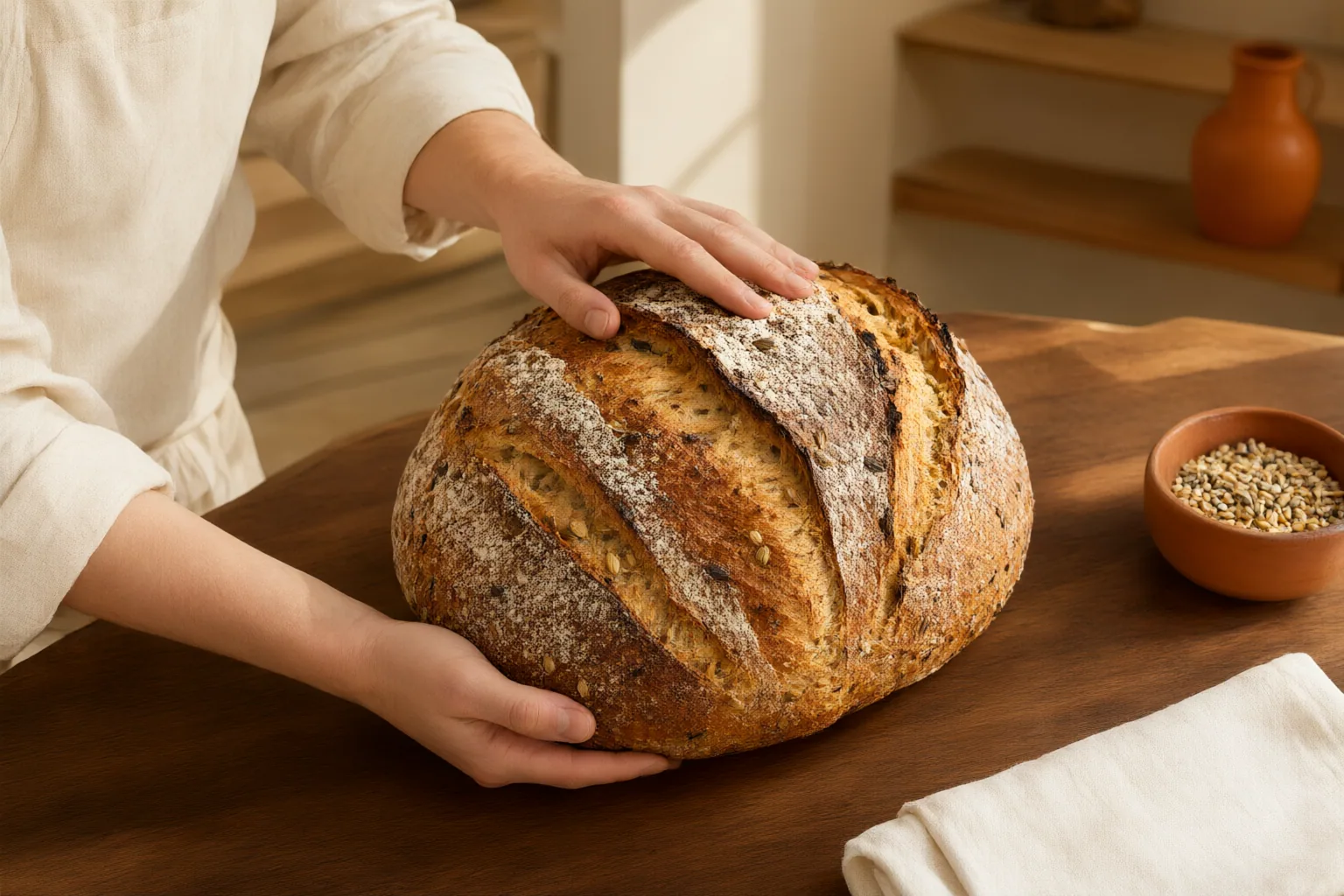 Editorial scene showing practical next steps for Kampoeng Roti Bread Allergens: What to Check Before Choosing Bread
