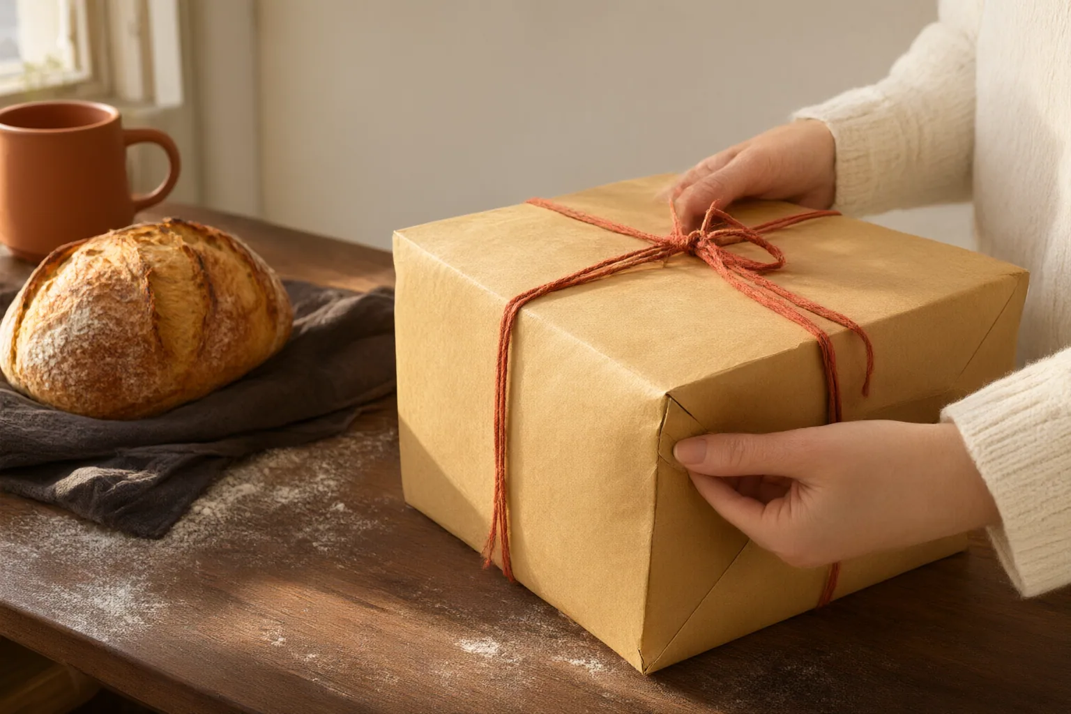 Editorial scene showing practical next steps for Bread Food Delivery Packaging: What to Check When Your Order Arrives