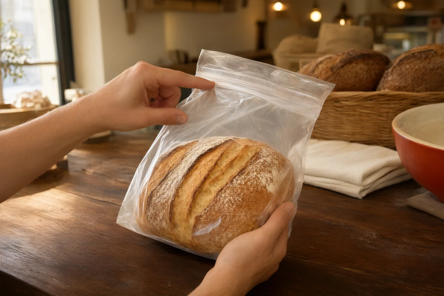Editorial scene showing practical next steps for How to Check Bread Packaging for Seal Damage Before Purchase